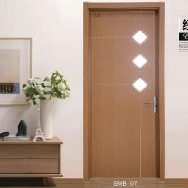Modern Design Bedroom WPC Door Soundproofing Tape Frame