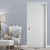 White waterproof simple wood plastic door